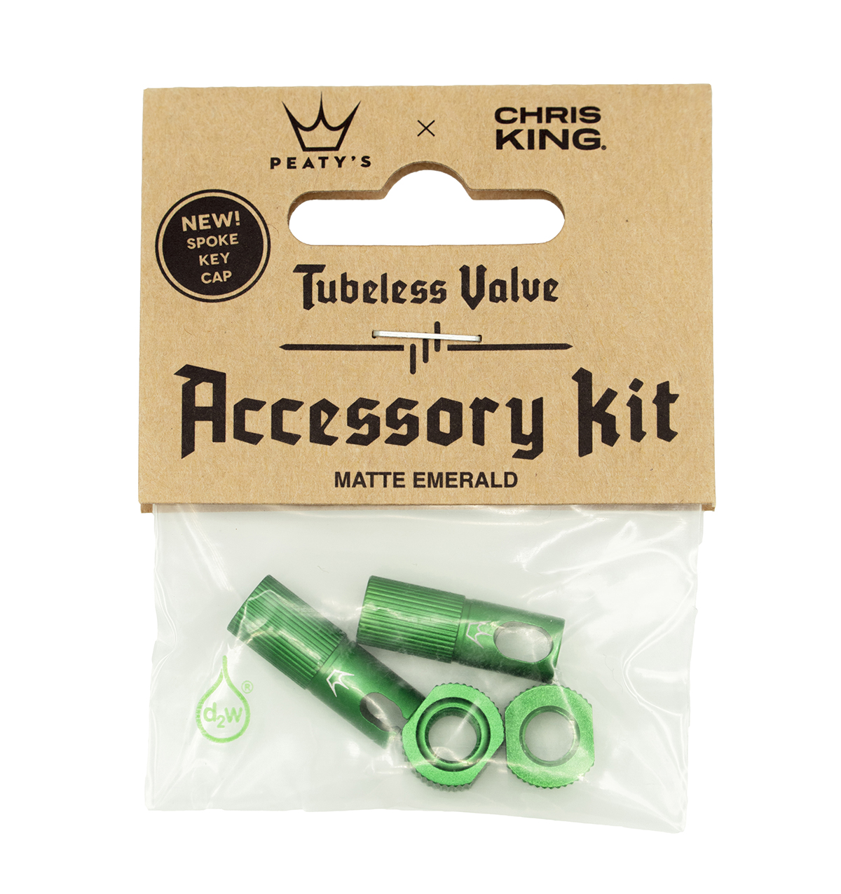 Peatys x ChrisKing Tubeless Ventil Kit Emerald