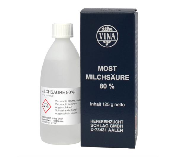 Vina Milchsäure zur Mostbereitung, 80%, 125 g