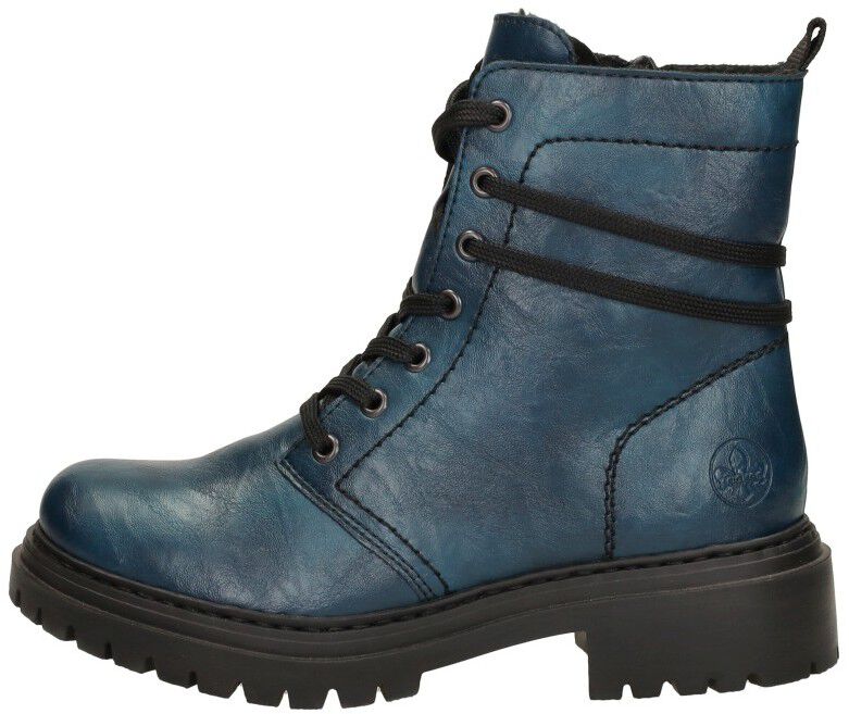 Rieker Veterschoenen Hoog petrol