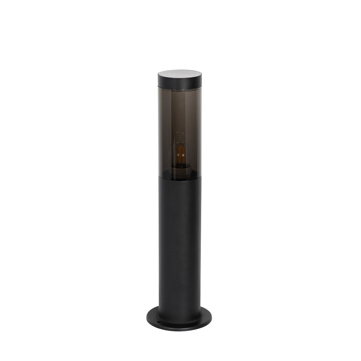 Moderne buitenlamp paal zwart 45 cm IP44 - Rox