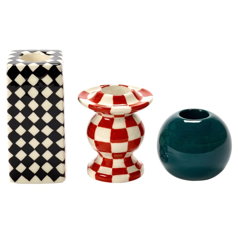 Serax Les Objets Mouleversants by Wouters & Hendrix kandelaar set van 3