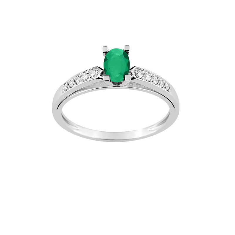 Bague femme - Emeraude - Or 18 Carats