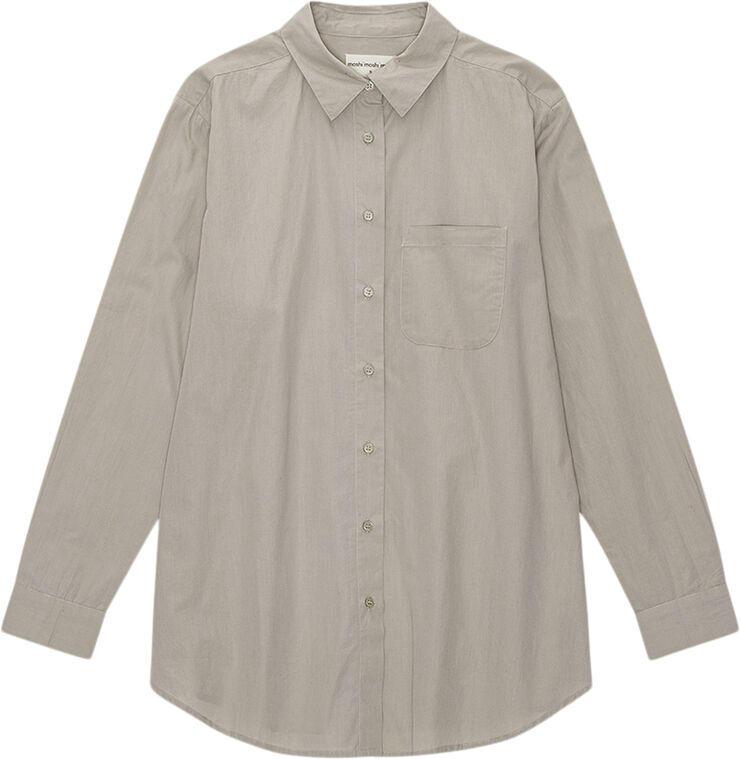 Moshi Moshi Mind gaia shirt poplin Willow gray