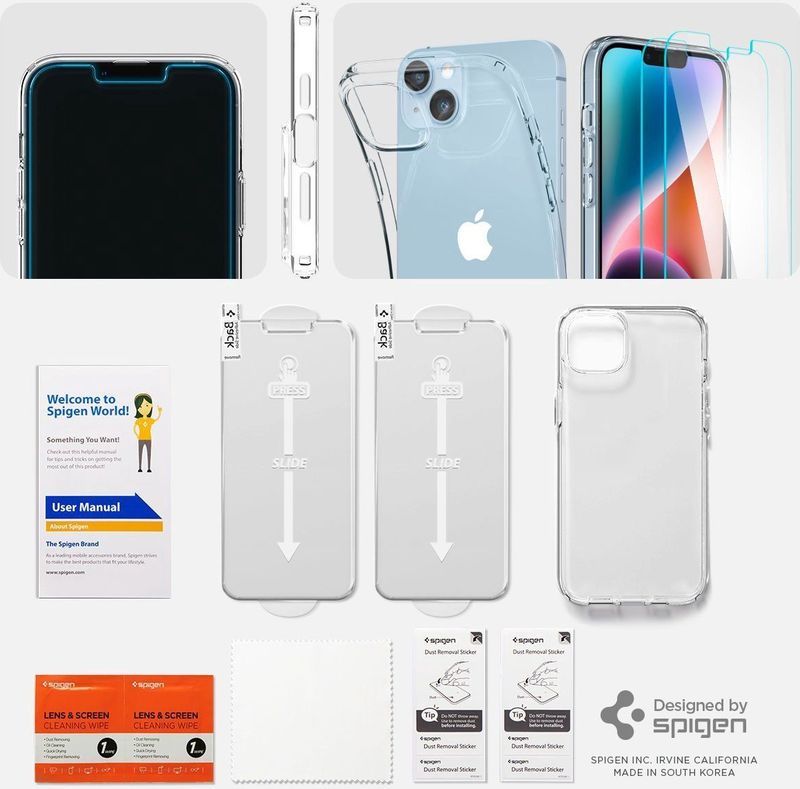 Spigen - Crystal Pack - Smartphonehoes - Transparant - TPU - Glas.Tr