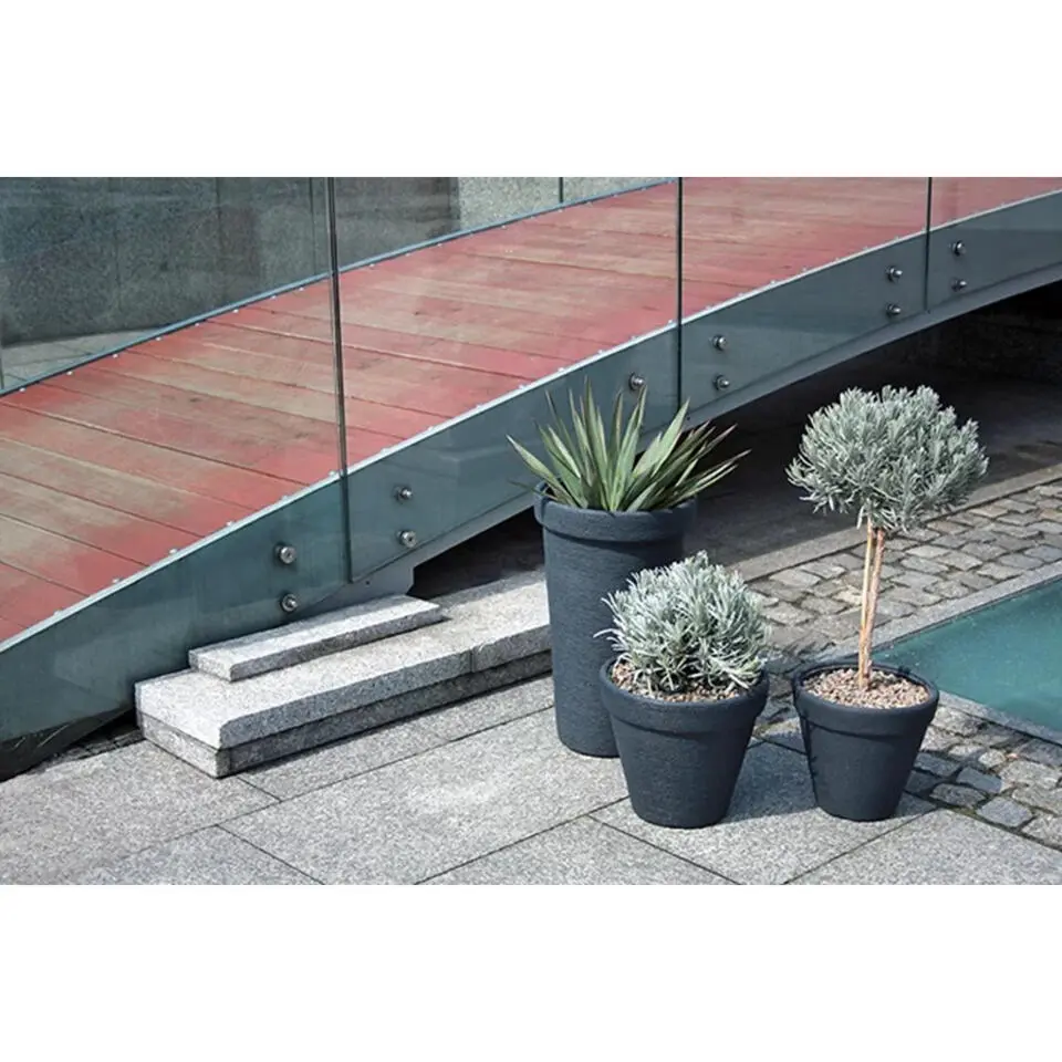 Prosperplast Plantenpot Classic - antraciet - D58 x H47 cm