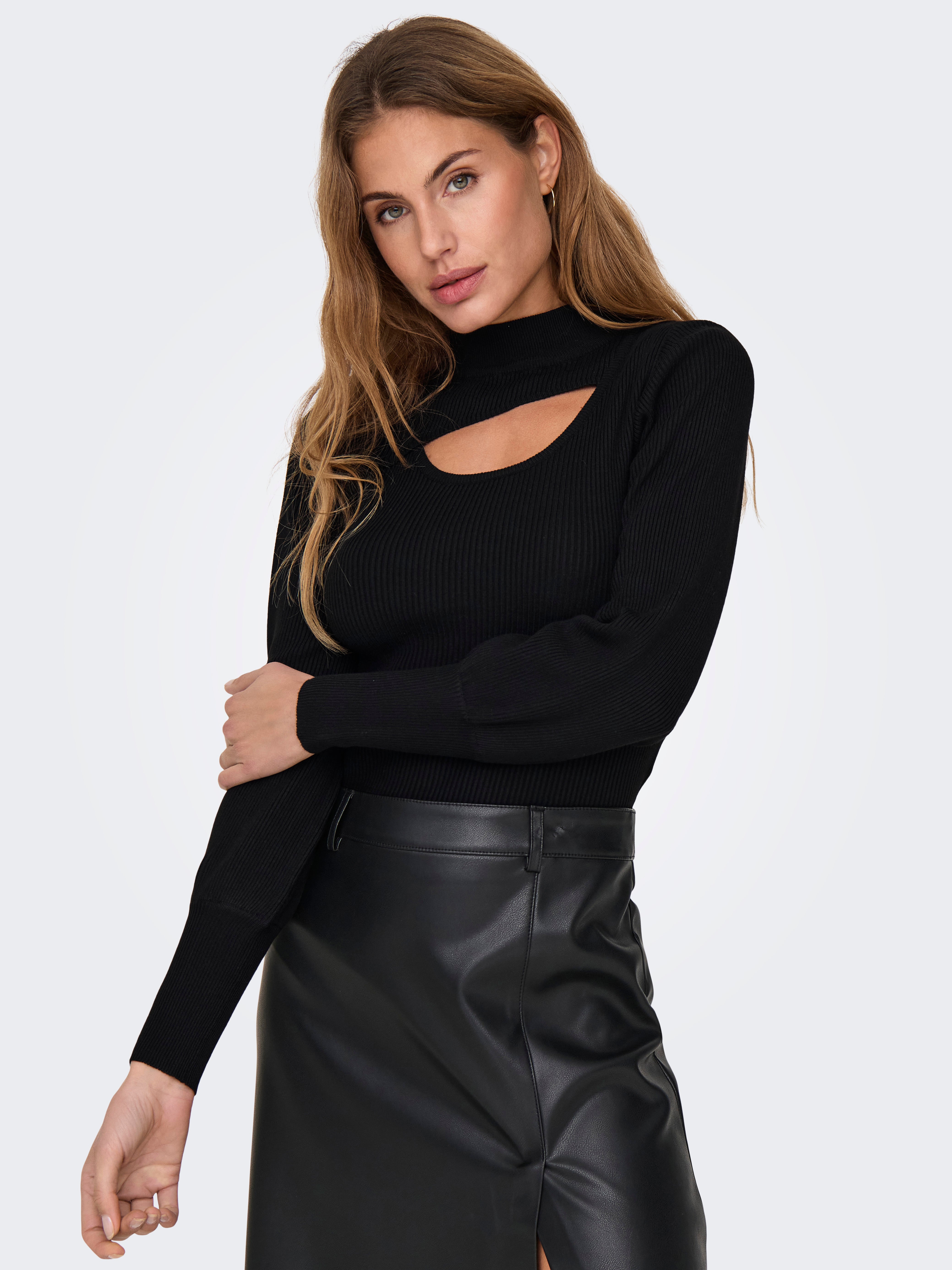 ONLMIE Strickpullover Black