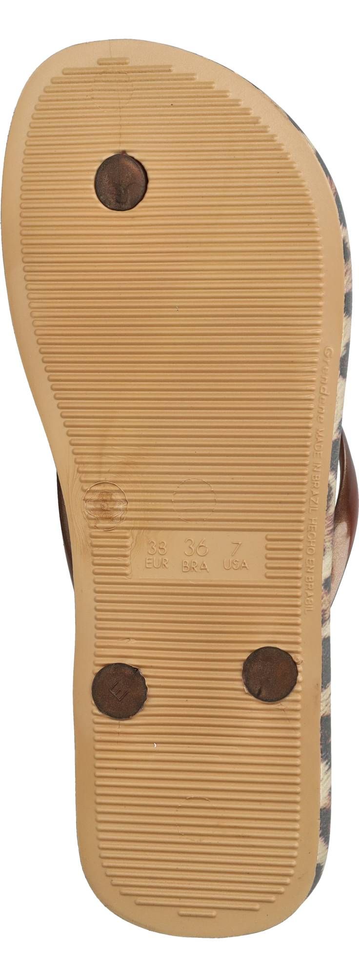 Ipanema Animal Print Slippers Bruin Dames