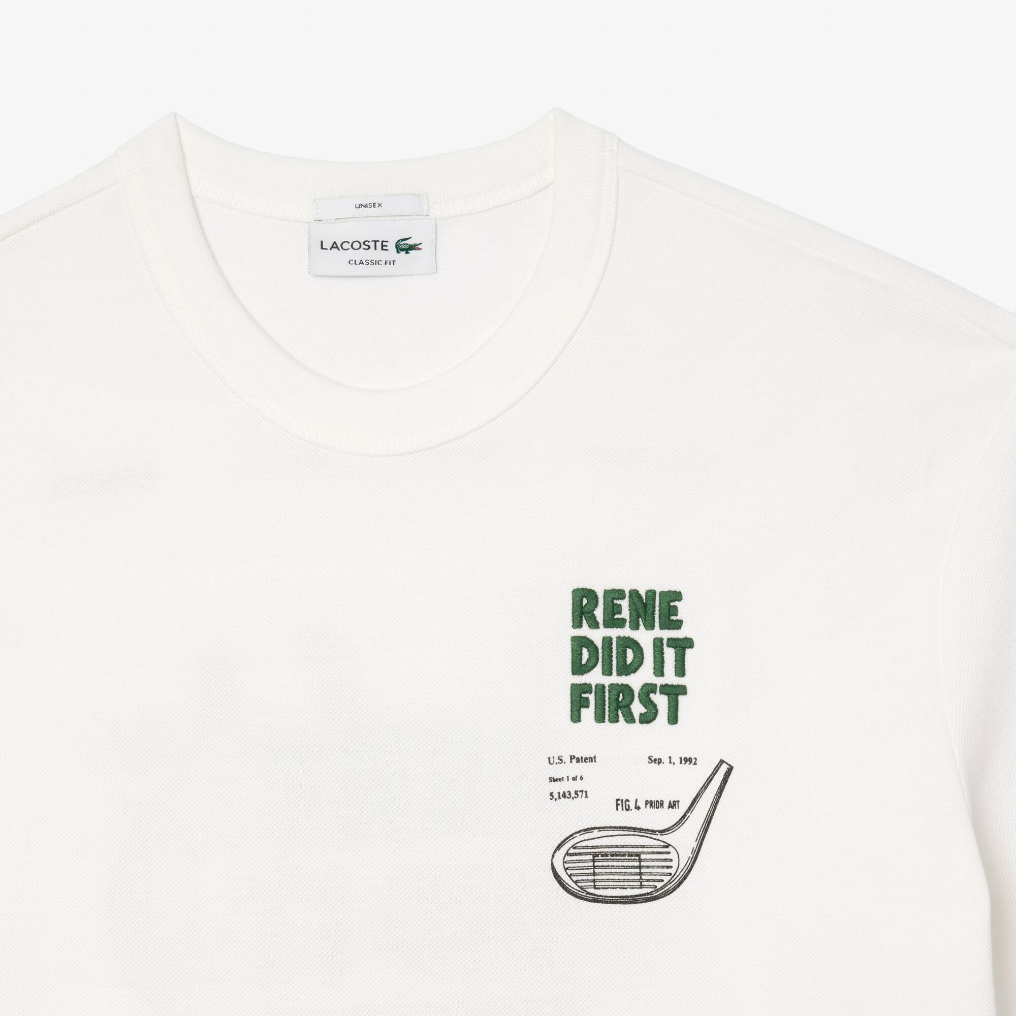 Piqué T-Shirt mit Patent hinten T-Shirts - Weiss - Lacoste - Unisex