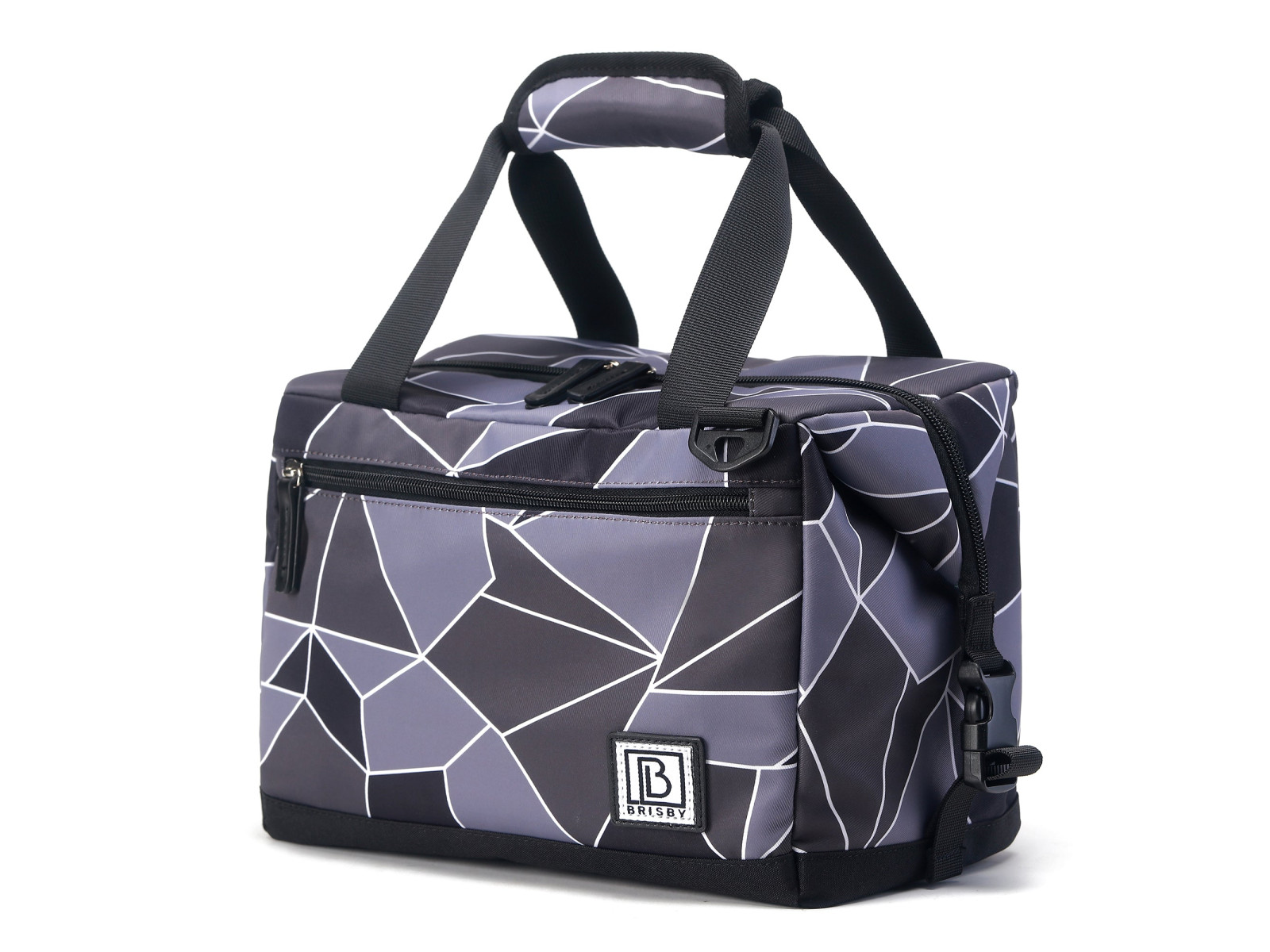 Brisby Grijs en Zwart 12 liter koeltas