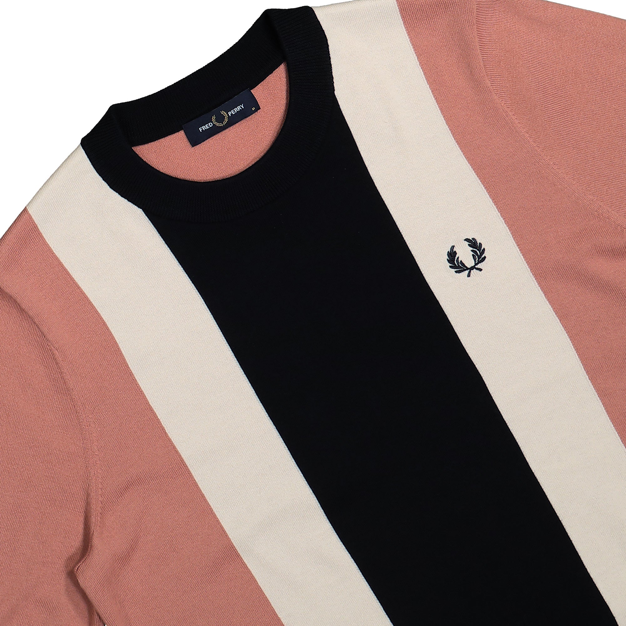 Fred Perry<br>Vertical Stripe Knitted T-Shirt