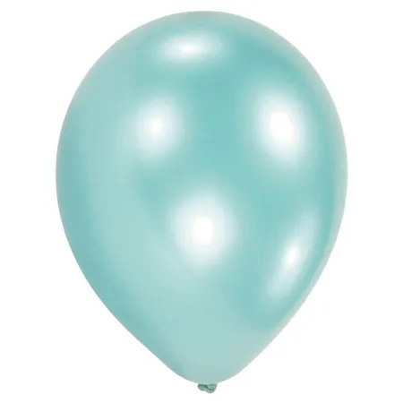 amscan Latexballons Pearl Karibikblau, 25 Stück