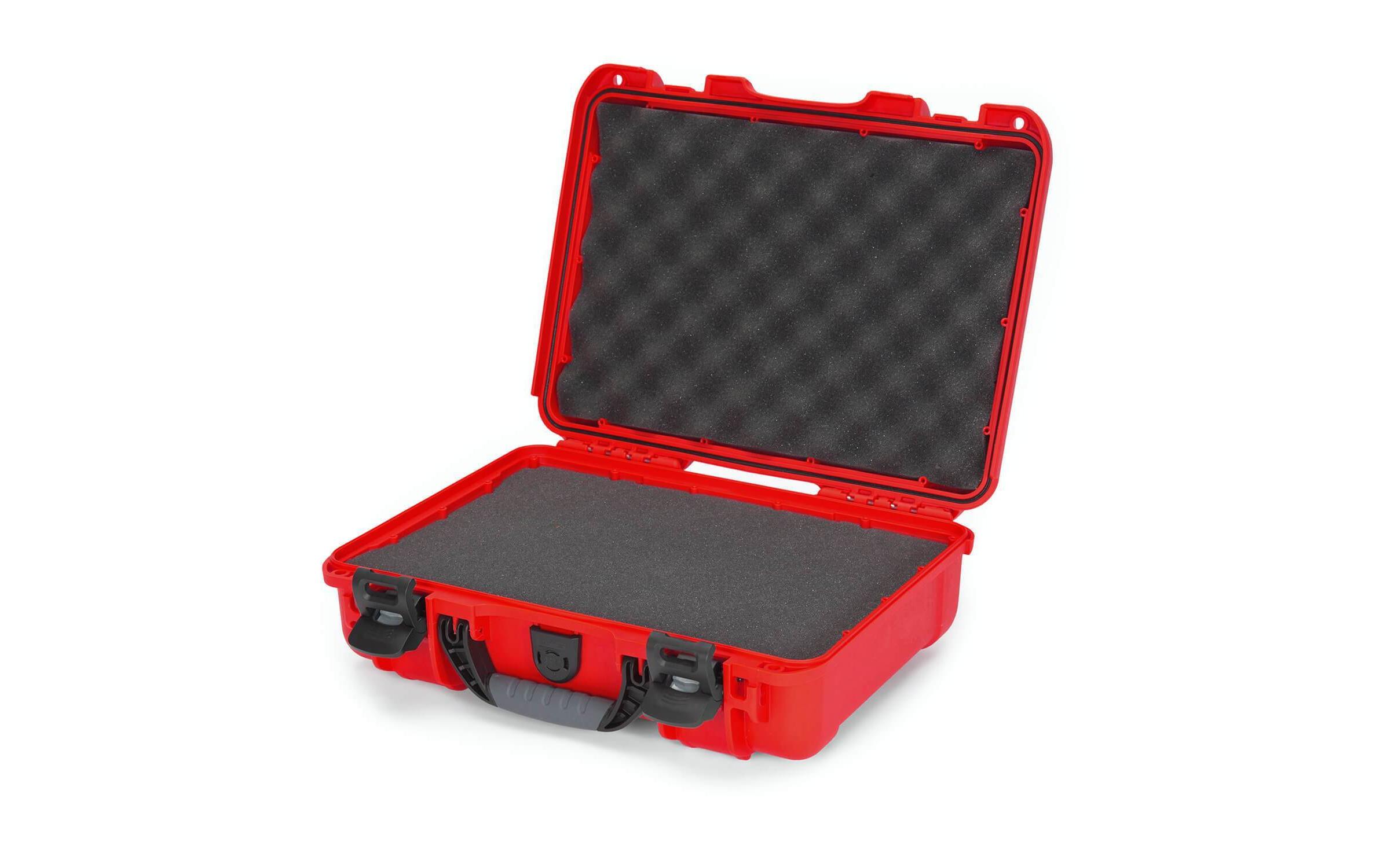 Kunststoffkoffer 910 - mit Schaum Rot<br>Leichter, wasserdichter und robuster Hartschalenkoffer