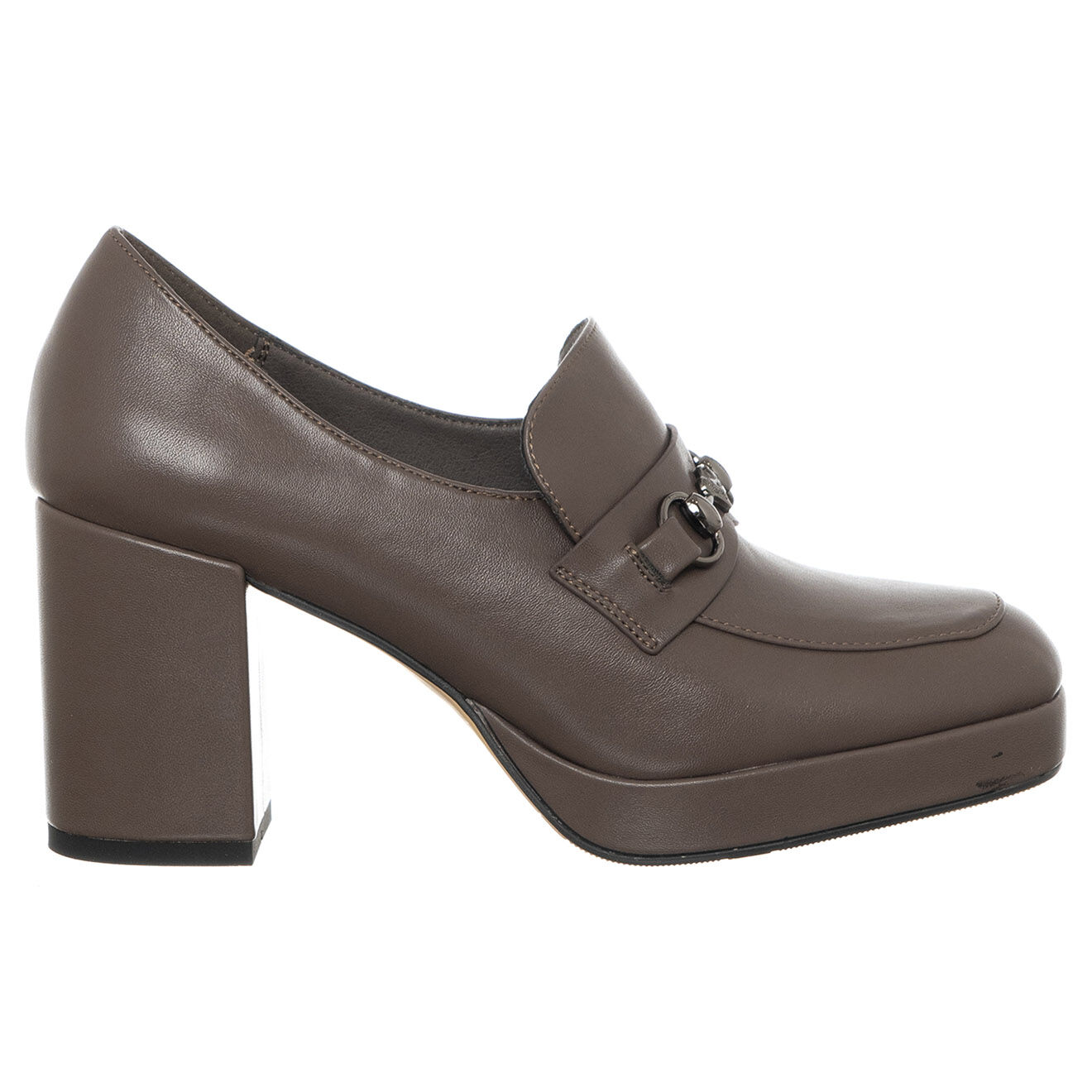 Tua By Braccialini Mocassins Hortense marron - Talon 8 cm