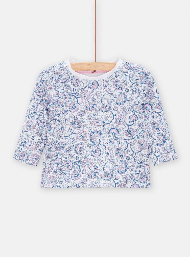 T-shirt réversible à manches longues pour bébé fille