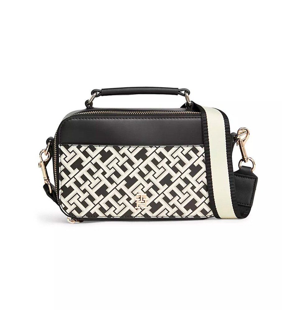 Bolsa de ombro icônica Tommy Hilfiger, preta