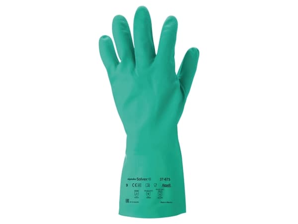 Handsker Ansell Sol-Vex 37-675 nitril - str. 11 (karton á 12 par)