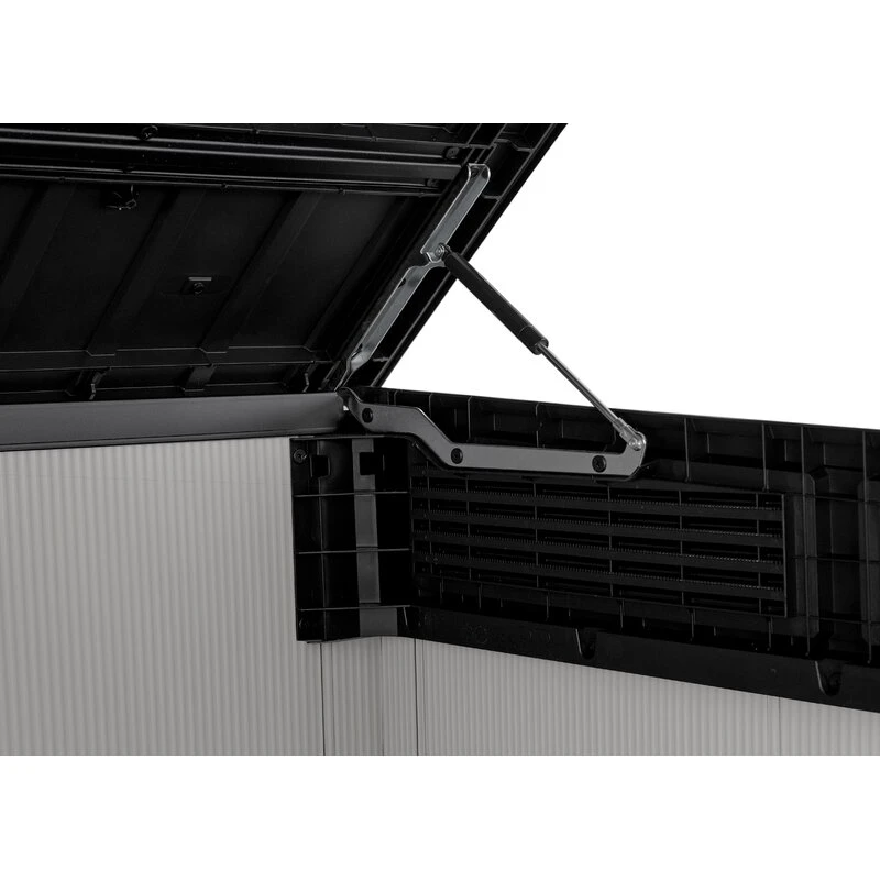 Lixeira horizontal Premier Jumbo de resina, 1,41 m de largura x 0,82 m de profundidade
