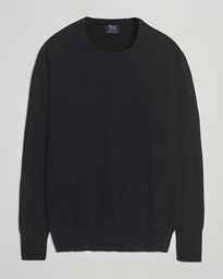 William Lockie Melrose Cashmere Crew Neck Dark Natural