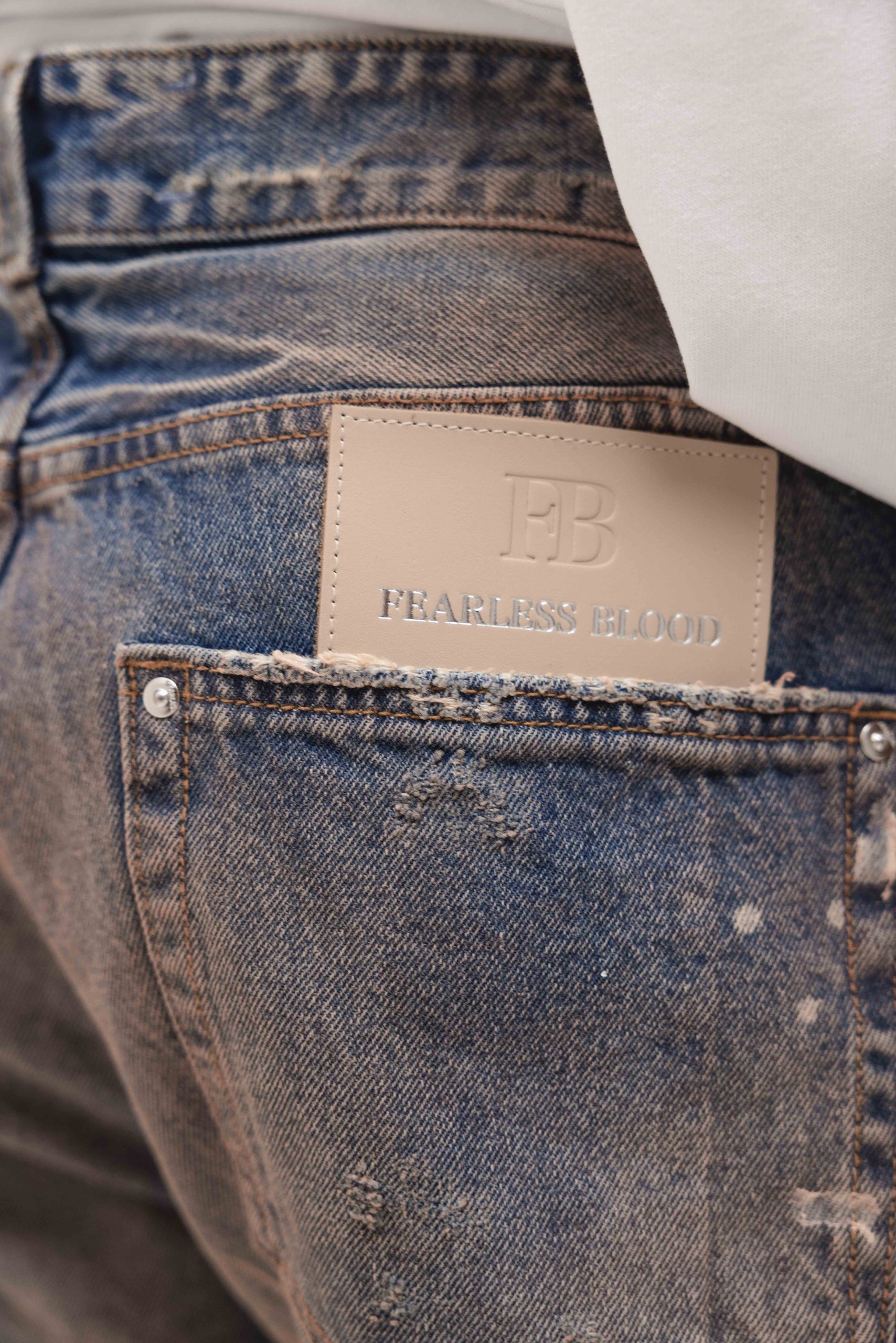 Fearless Blood Straight Jeans Heren Blauw