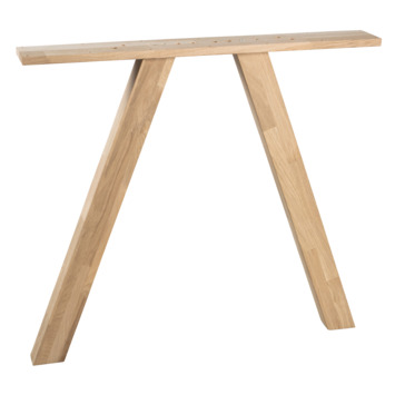WOOOD tafelpoot Tablo 3-standenpoot vierkant eiken set 2 stuks