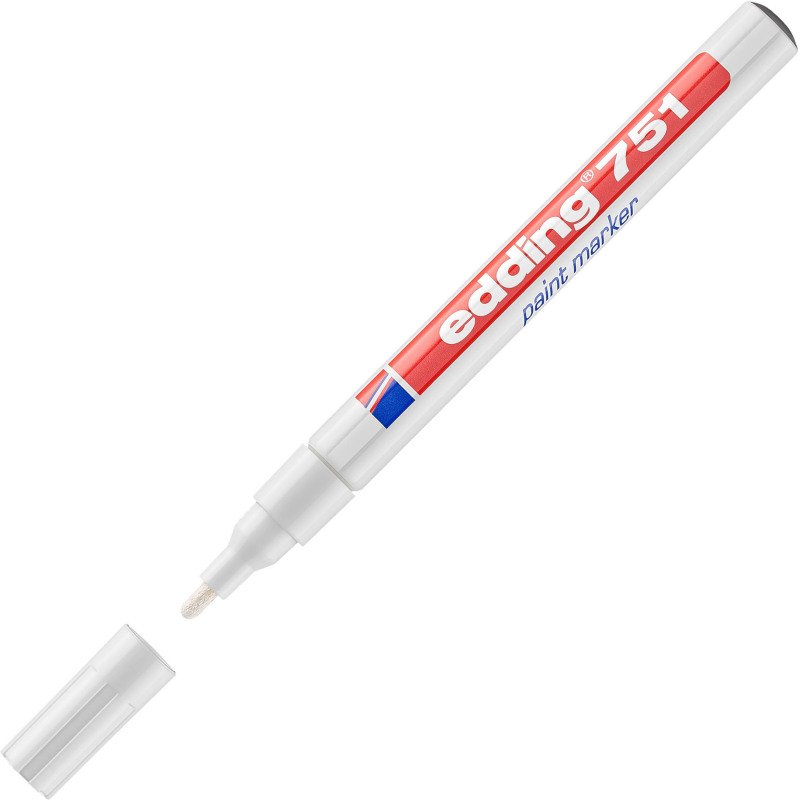 Marqueur permanent Edding 751 peinture pointe ogive de 1 à 2 mm