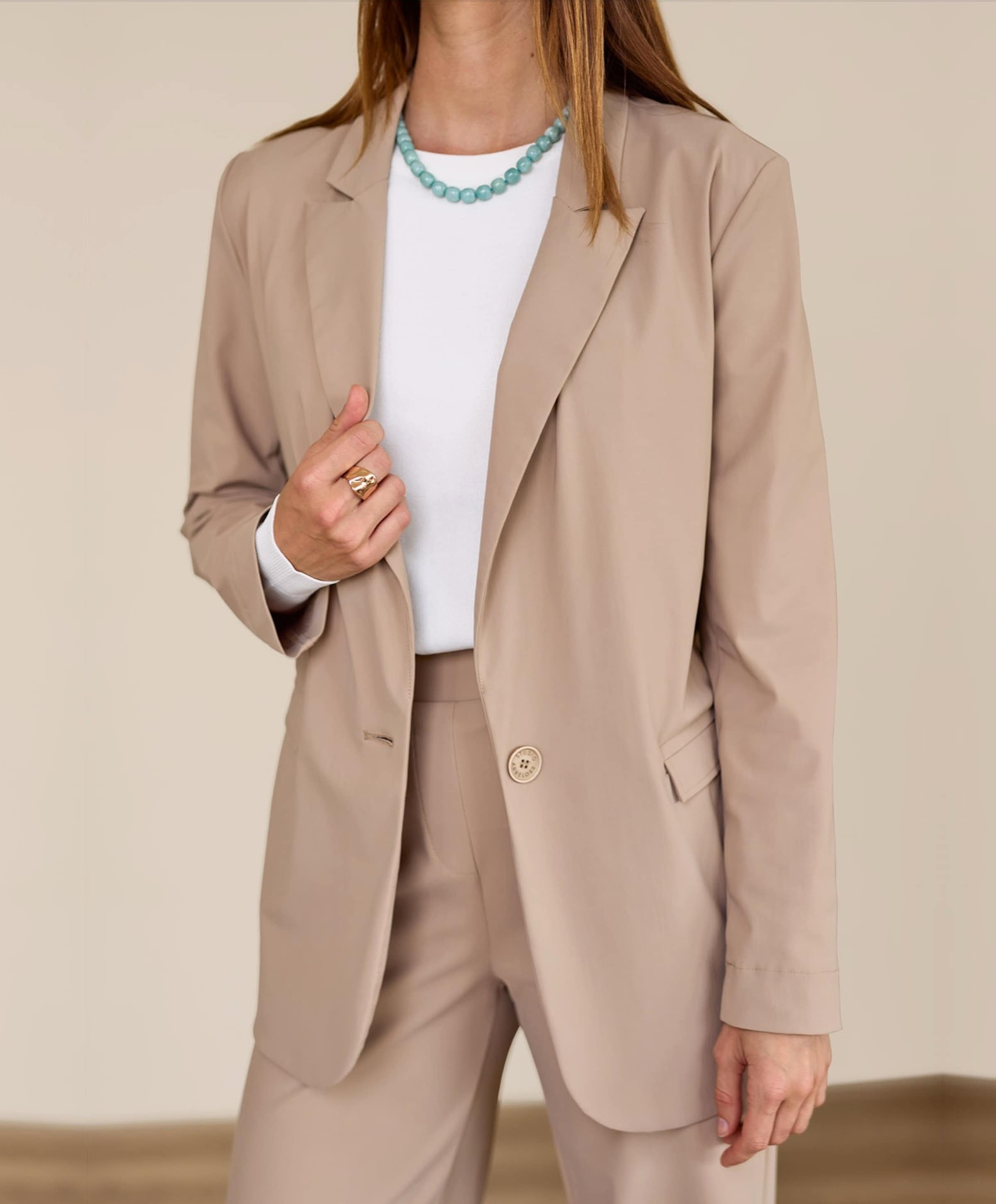 Studio Anneloes Dames blazer beige