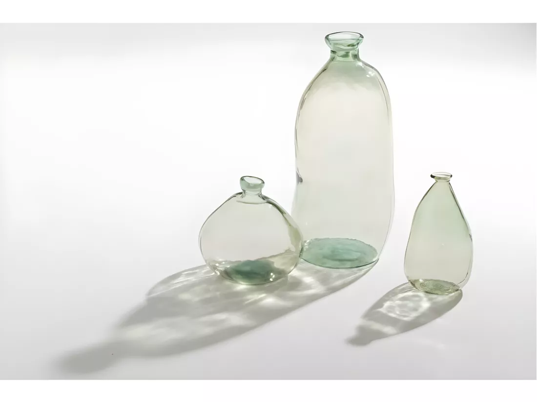 Vase Rond Design en Verre 