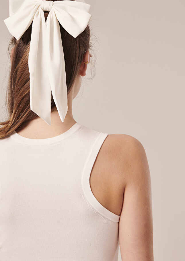 Pull Paigeécru en maille irisée