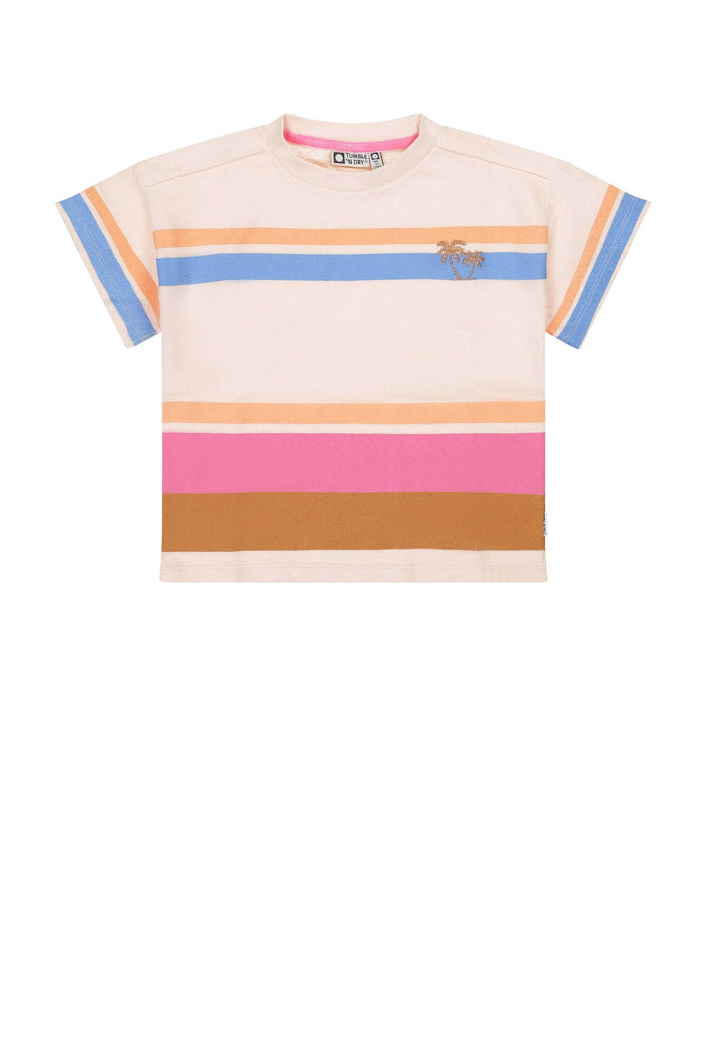 Tumble 'n Dry gestreept T-shirt Sorbet offwhite/multicolor