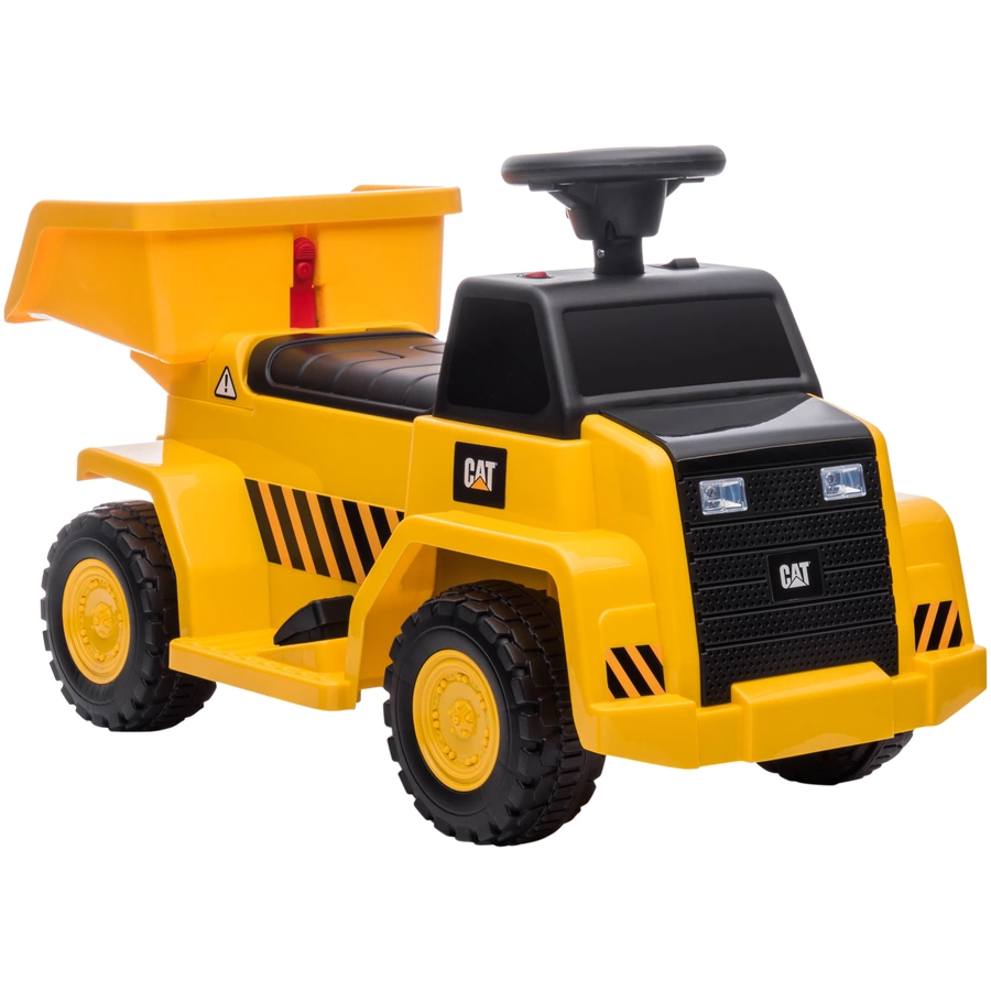 HOMCOM Elektro Kindertraktor mit Kipplaster gelb