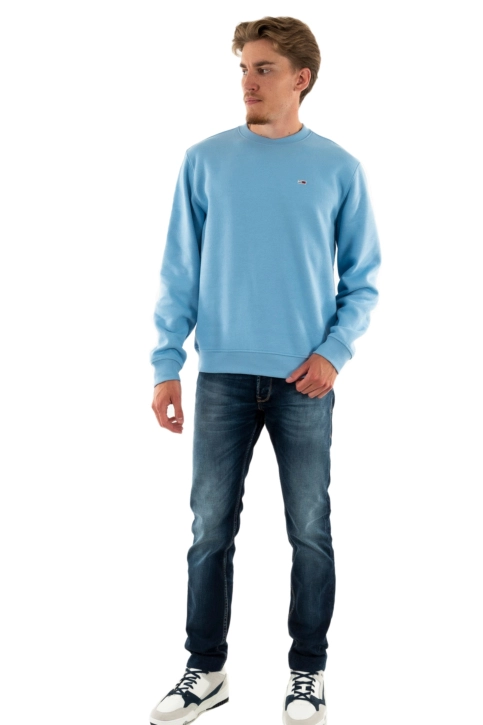 Sweat tommy jeans reg s flag c15 westside blue