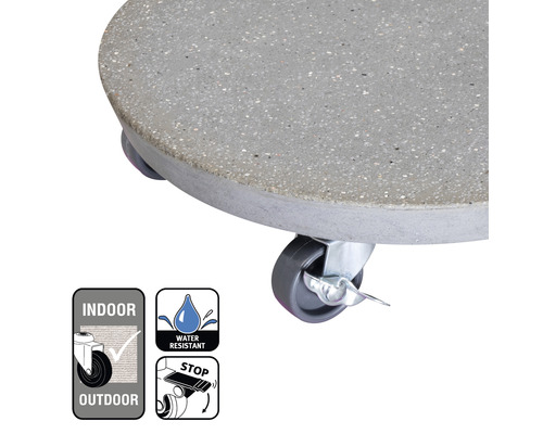 Plantenwagen Multi Roller beton Ø 28 cm antraciet TK 100 kg