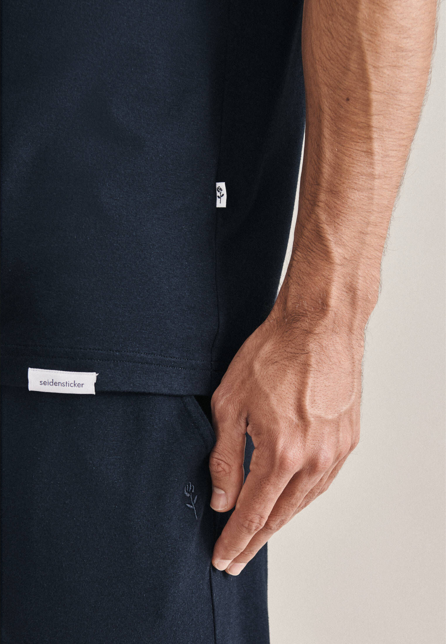Seidensticker| Herren Pyjama Schwarze Rose