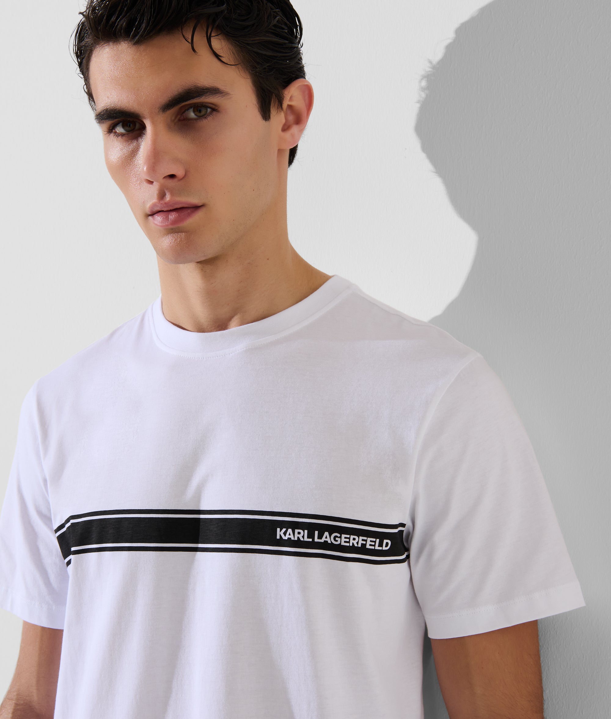 Strand T-shirt met logo
