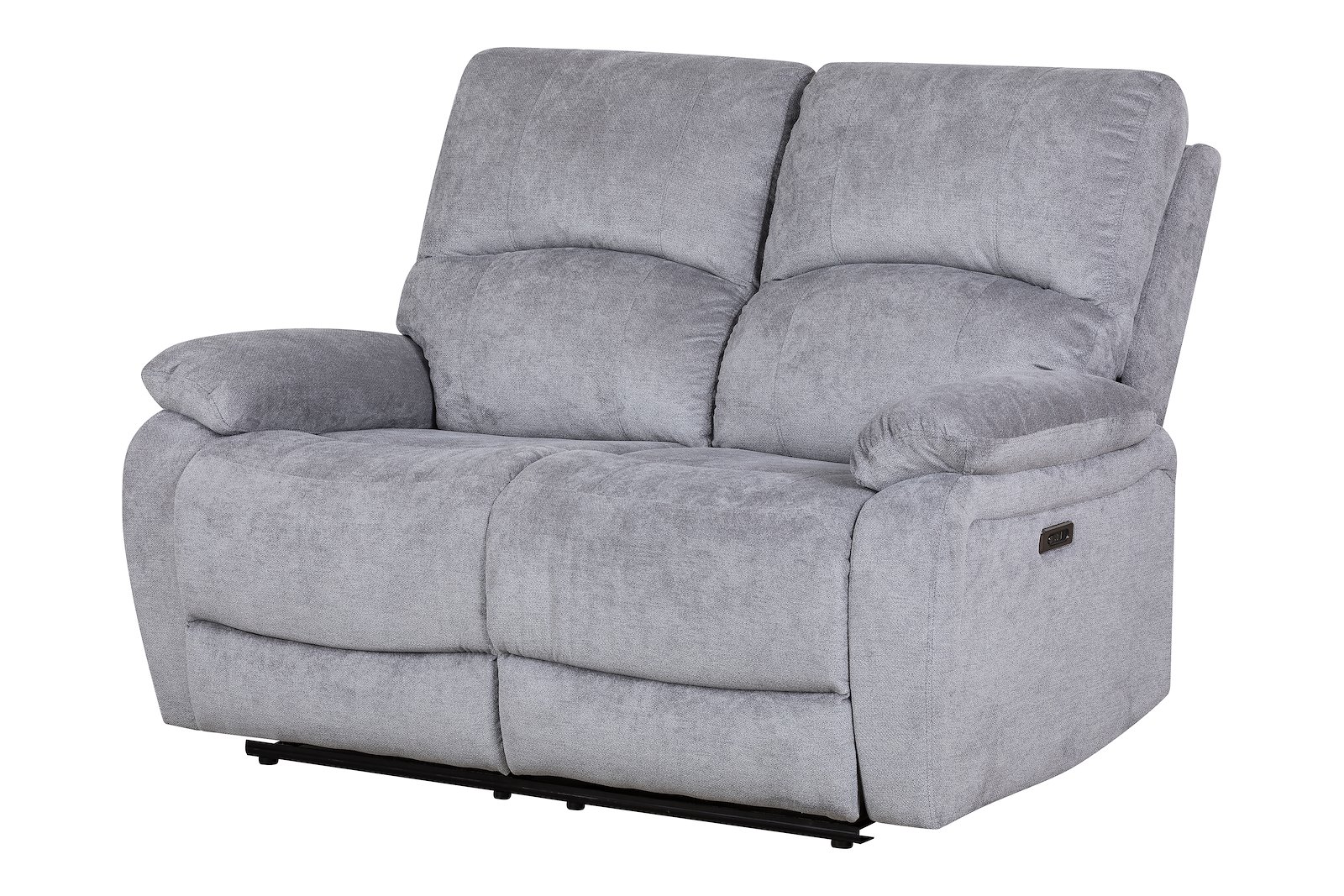 Denver 2-seter recliner elektrisk Tekstil Slowly Grey