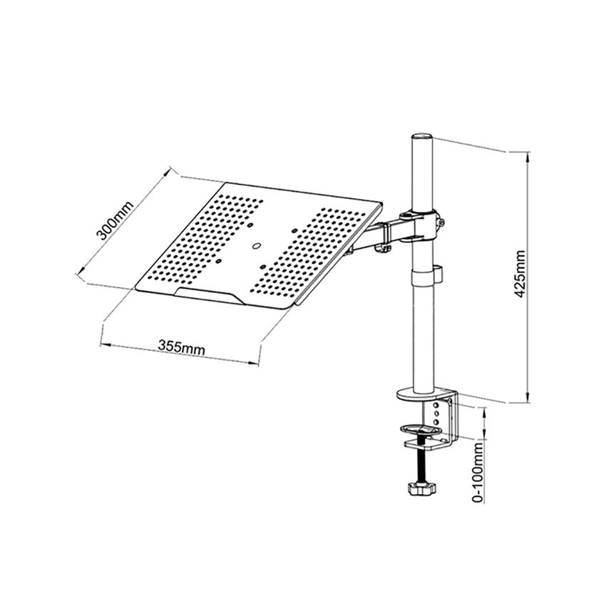 Tischhalterung für Laptop 13 - 17''