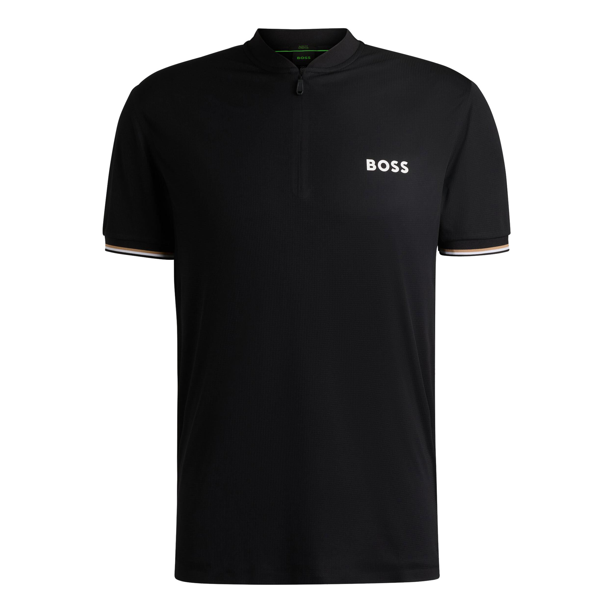 BOSS Pariq TOC Ripstop Polo Hommes - Noir