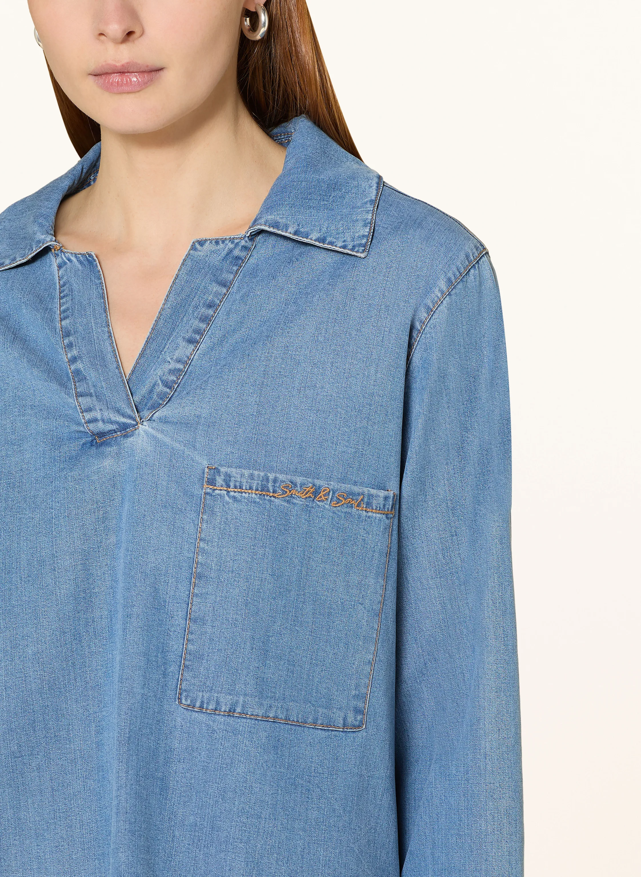 Smith & Soul Bluse in Jeansoptik