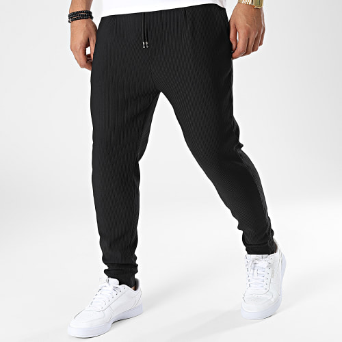 Pantalon Jogging Texturé 7347 Noir