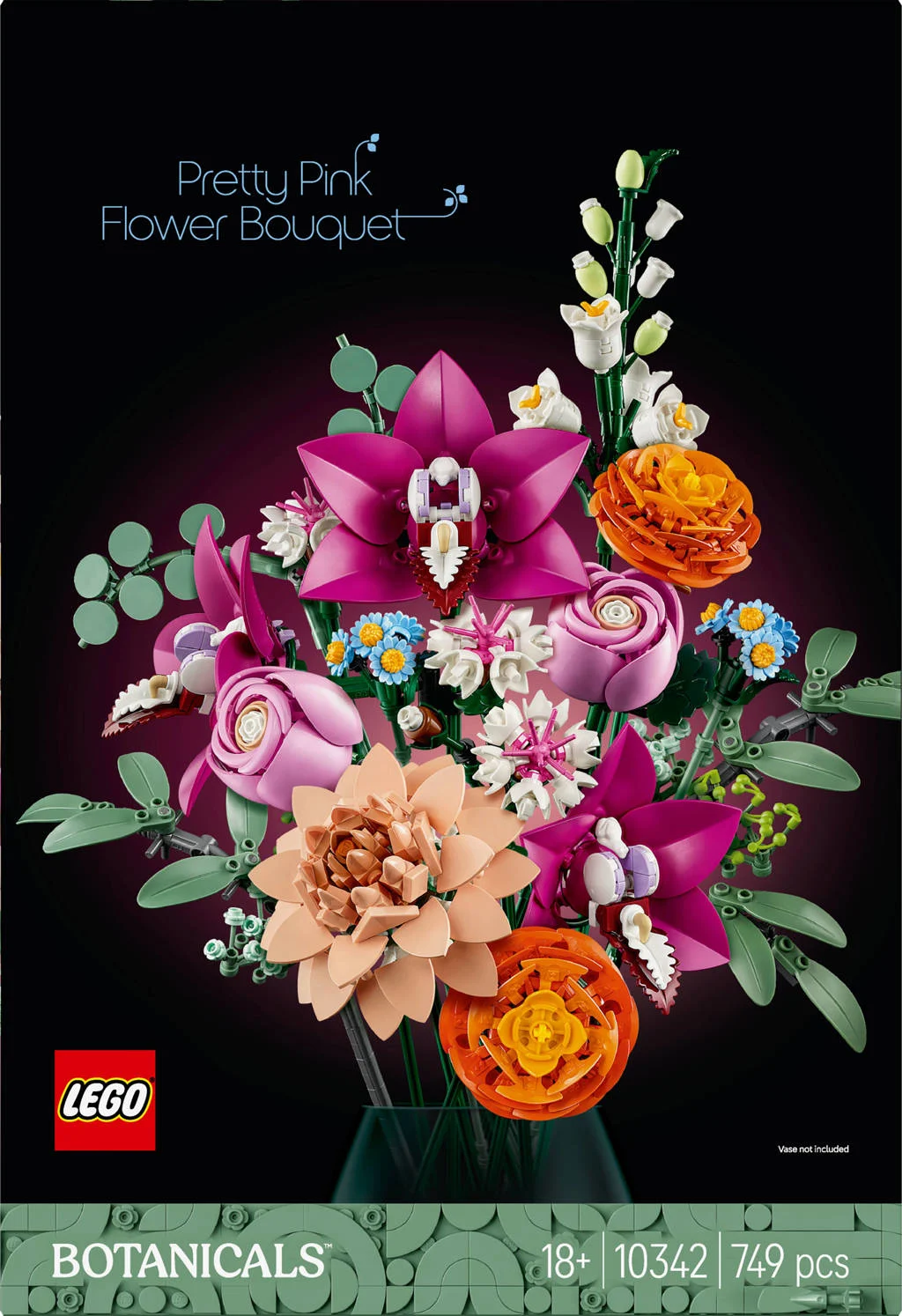 Mooie wilde bloemenRoze boeket bloemen decoratie 10342