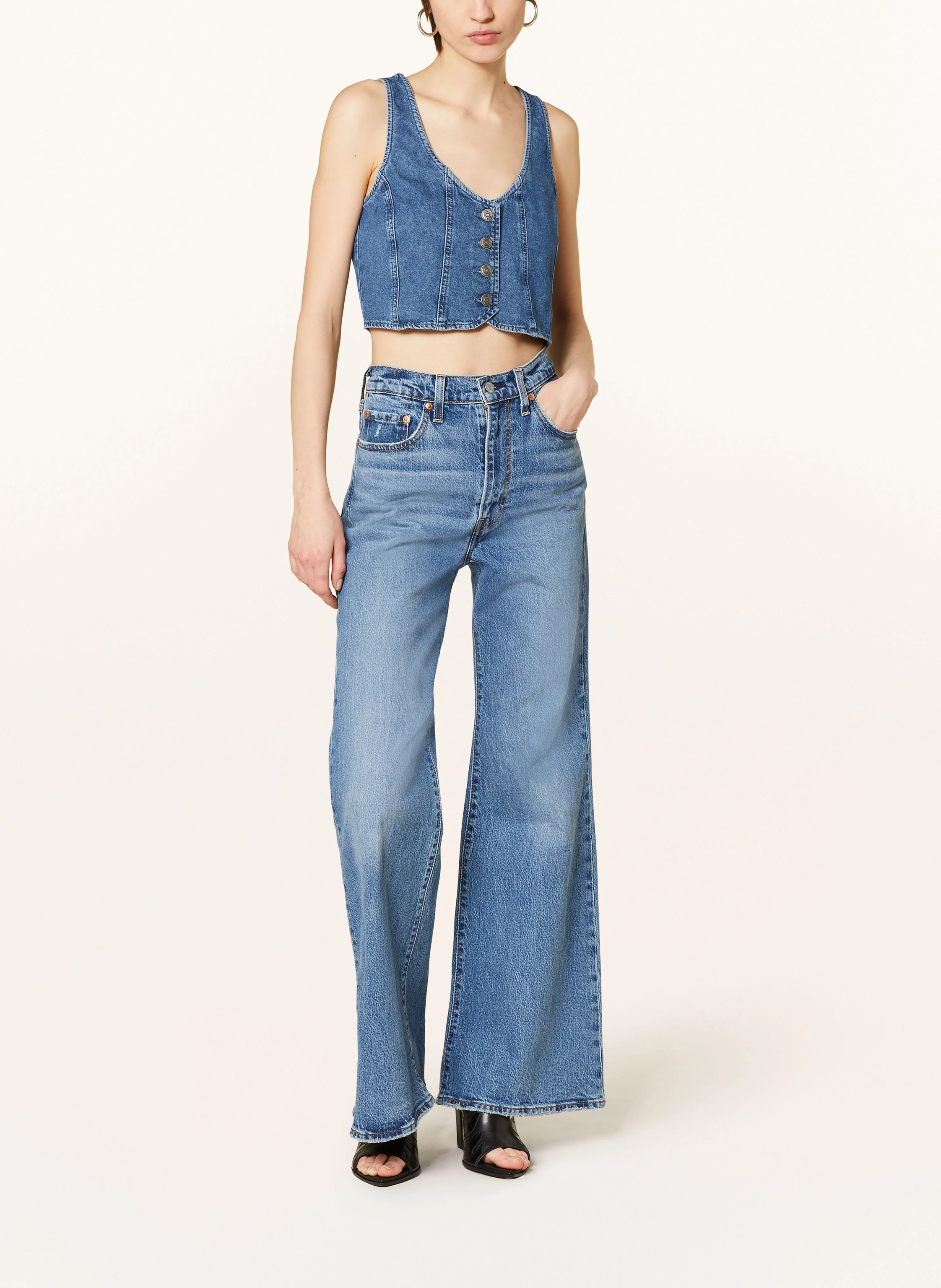 SOMETHINGNEW Cropped-Jeansweste SNEMILY