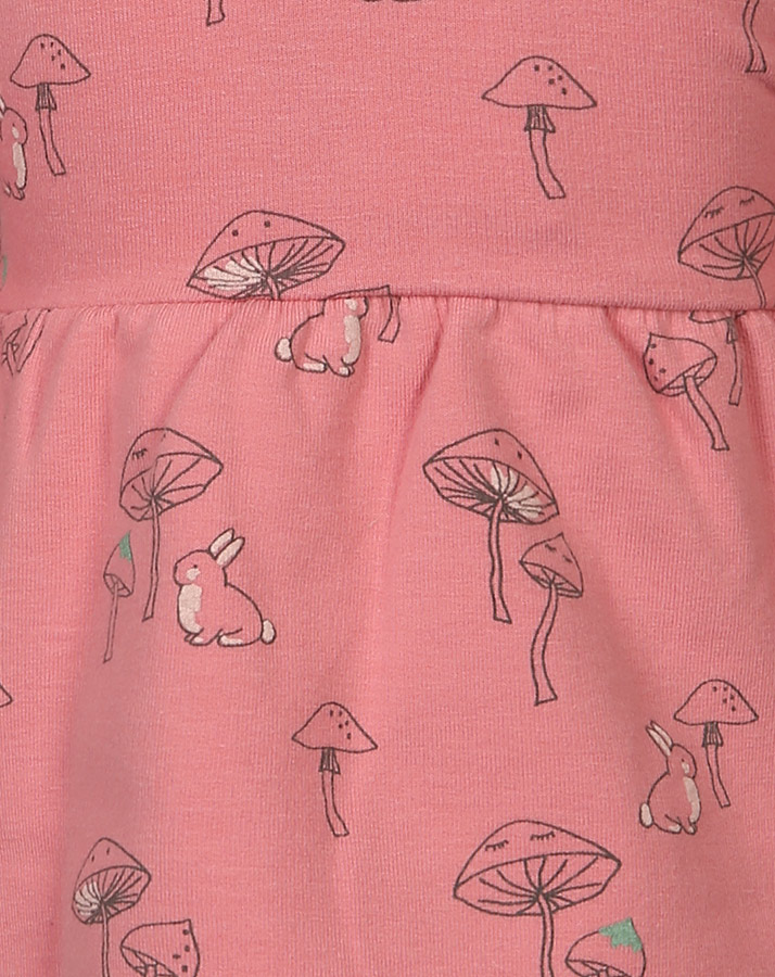 Sweat-Langarmkleid MUSHROOMS in rose bloom