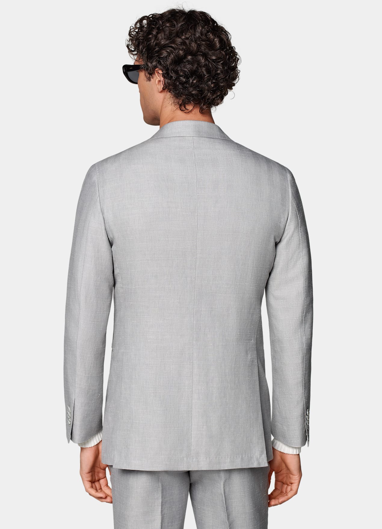 Costume Havana coupe Tailored gris clair