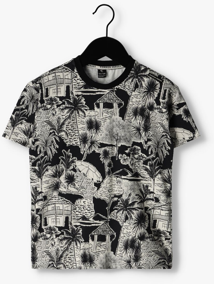 COMMON HEROES zwarte common heroes t-shirt 2311-8430-360