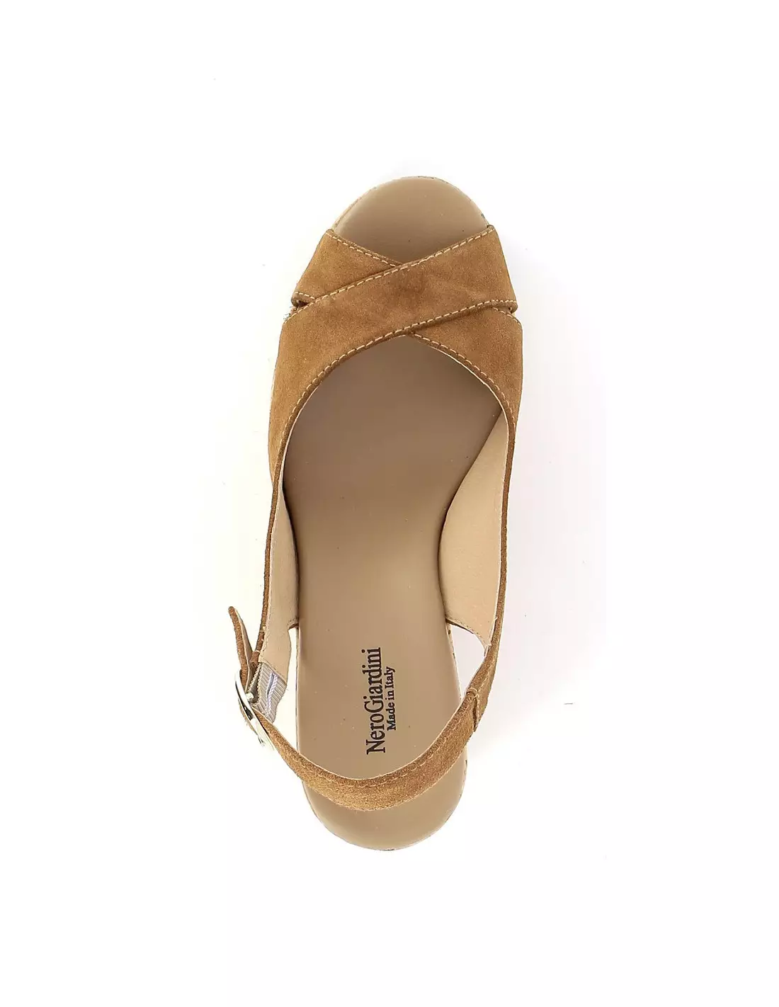 NEROGIARDINI E115810D - Sandales & nu-pieds Velourtobacco