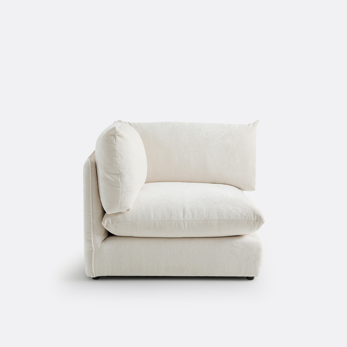 LA REDOUTE INTERIORS<br>Banco modular de getextureerd fluweel, Malo