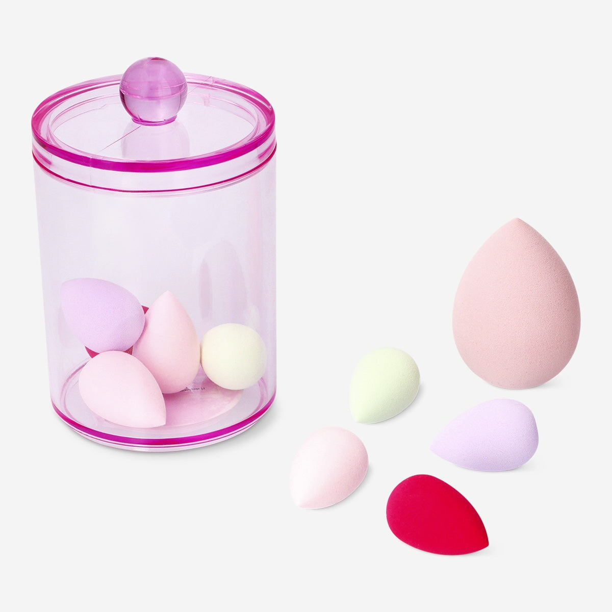 Flerfarvede makeup-blendersvampe - 5 stk