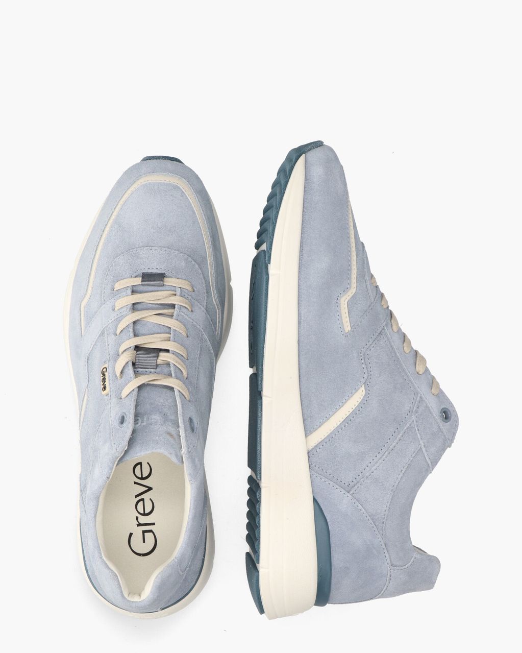 Greve Walker Lichtblauw Herensneakers
