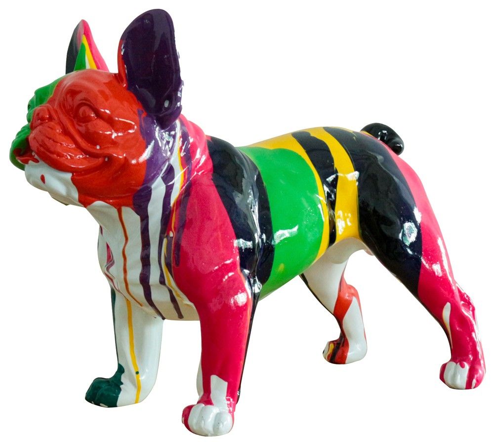 Skulptur BUNTE BULLDOGGE