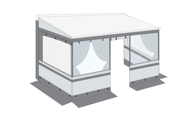 Fiamma Front Panel F für Markisenzelt Privacy Room 340 F65 Fiamma Ersatzteilnummer 98660-056